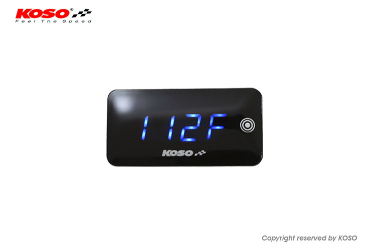 SUPER SLIM TEMP. & VOLT METER WITH TOUCH TYPE