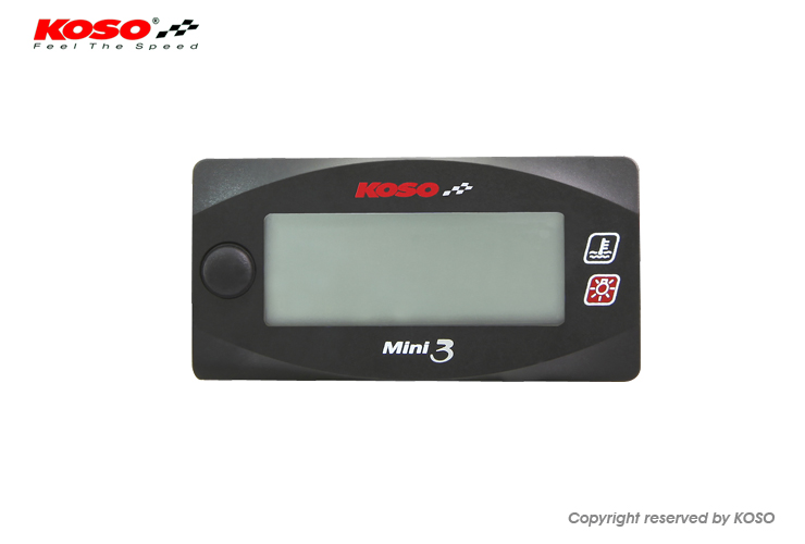 Dual temperatuurmeter Koso Mini3 0-120 graden : : Elektronik & Foto