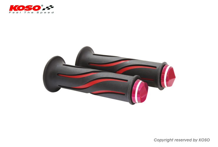 CURVE GRIPS DUAL COLOR WITH BAR-END CAP