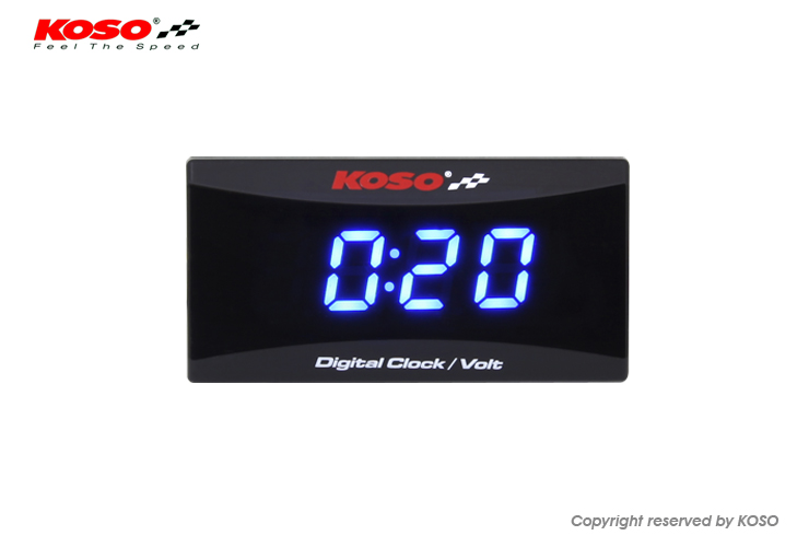 SUPER SLIM STYLE CLOCK & VOLT METER