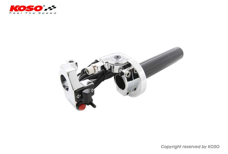 CNC THROTTLE PIPE WITH HANDLEBAR SWITCH SET